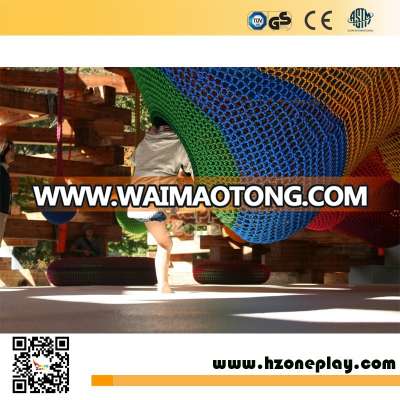 Commercial indoor playground High-quality nylon rope children climbing adventure hand indoor crocheted playground